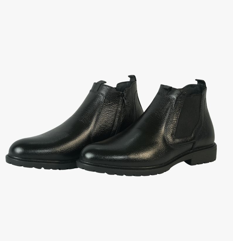 20 Men’s Premium Black Leather Chelsea Boots - Image 1