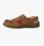 Men’s Premium Brown Leather Casual Sandal with Back Strap
