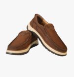 Men’s Brown Leather Comfort Slip-On Loafers - Image 4