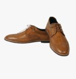 Men’s Tan Leather Brogue Oxford Shoes - Image 5