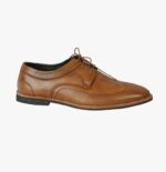 Men’s Tan Leather Brogue Oxford Shoes - Image 3