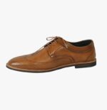 Men’s Tan Leather Brogue Oxford Shoes - Image 2
