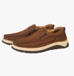 Men’s Brown Leather Comfort Slip-On Loafers