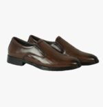 Men’s Brown Leather Formal Slip-On Shoes