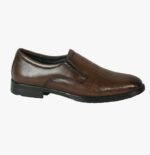 Men’s Brown Leather Formal Slip-On Shoes - Image 2