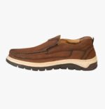 Men’s Brown Leather Comfort Slip-On Loafers - Image 2