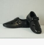 Doree Men's Premium Black Comfort Sandal - Image 4