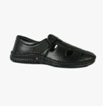 Doree Men's Premium Black Comfort Sandal - Image 2