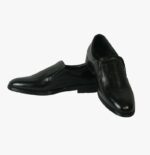Men’s Black Leather Formal Slip-On Shoes