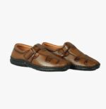 Men’s Brown Leather Sacchi (Open-Side Traditional Design) - Image 2